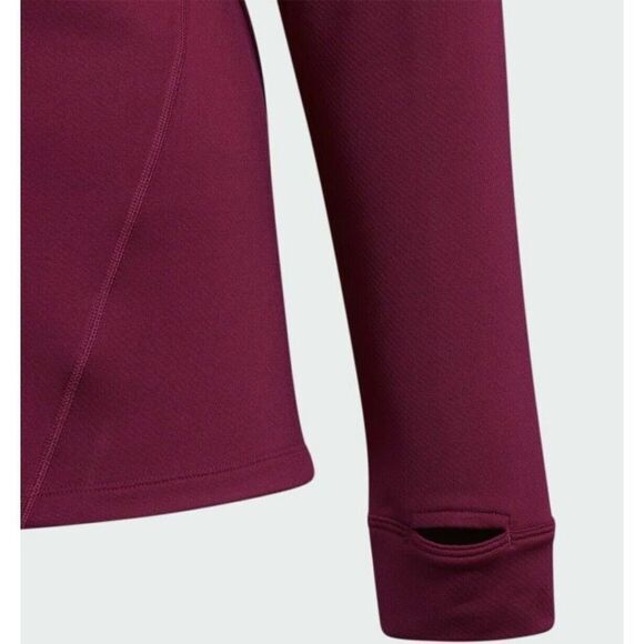 adidas GG4798 Women's Size 2X Power Berry Cold Ready Long Sleeve Sweatshirt $75 - Picture 4 of 5